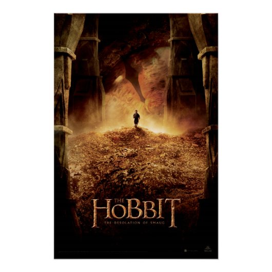 BILBO BAGGINS™ in het oog van SMAUG™ Perfect Poster (Voorkant)