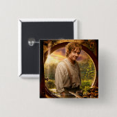 BILBO BAGGINS™ in Shire Collage Vierkante Button 5,1 Cm (Voorkant /achterkant)