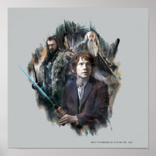 BILBO BAGGINS™, THORIN OAKENSHIELD™ & Gandalf Poster