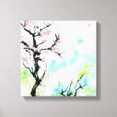 Bild mit Frühling Canvas Afdruk (Voorkant)