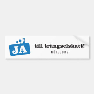 Bildekal - Ja till trängselskatt Bumpersticker