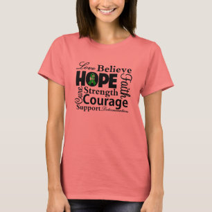Bile Duct Cancer Collage of Hope T-shirt