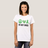 Bile Duct Cancer Ribbon Dames T-shirt (Voorkant volledig)