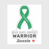 Bile Duct Cancer Vinyl Sticker (Feuille)
