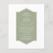 Bilingual Spanish Boda budget Weddenschap Flyer (Voorkant)