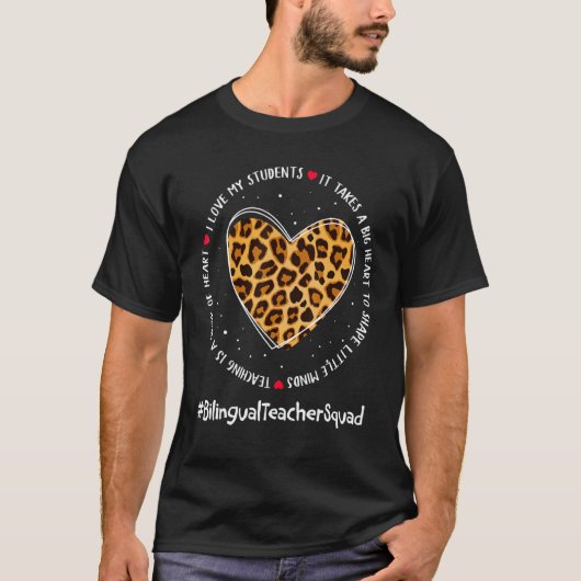 Bilingual Teacher Squad Admin T-shirt (Voorkant)