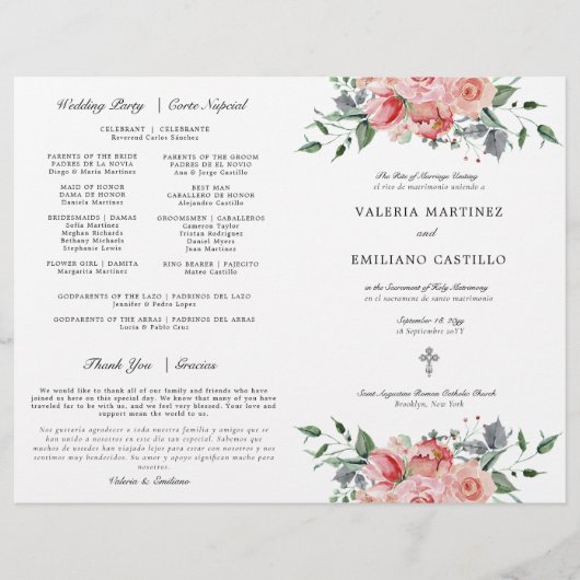 Bilingue Espagnol Anglais Catholique Programme de  (Devant)