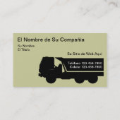 Bilingue transportant des cartes de visite (Dos)