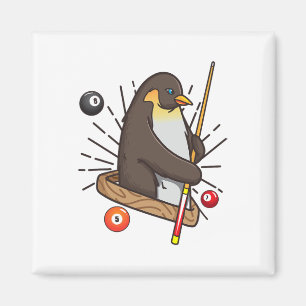 Biljard Penguin Hustler Pool Shirten Meisjes Snook Magneet