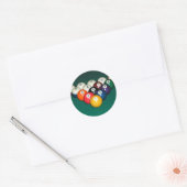 Biljart 003 ronde sticker (Envelop)