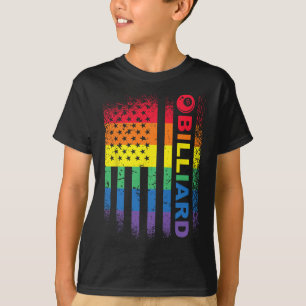 Biljart 8-ball Pool Biljart Amerikaanse Vlag - Bil T-shirt