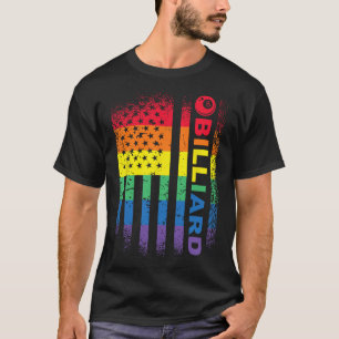 Biljart 8-ball Pool Biljart Amerikaanse Vlag - Bil T-shirt
