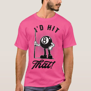 Biljart 8ball Grappige toon Zwembad Snooker T-shirt