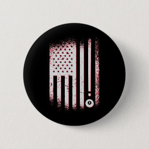 Biljart Amerikaanse vlag Amerikaanse poolspelers e Ronde Button 5,7 Cm