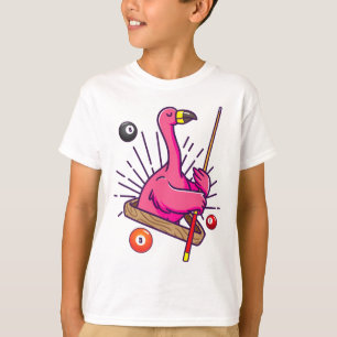 Biljart Flamingo Hustler Pool Shirt Meisjes Snooke