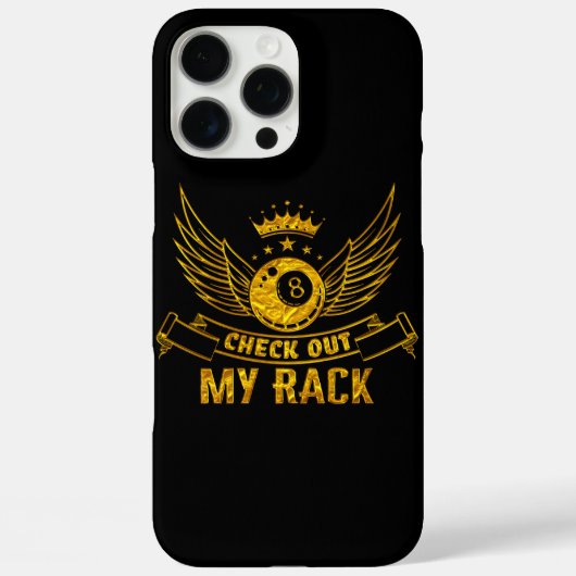 Biljart Gezegde met vleugels en kroonontwerp Case-Mate iPhone Case (Achterkant)