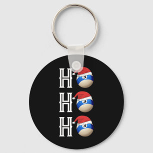 Biljart Kerstman Hat Pool Hall Party Gift Sleutelhanger