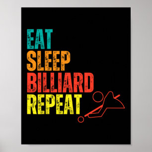 Biljart kleding citeren grappige biljart spelers P Poster