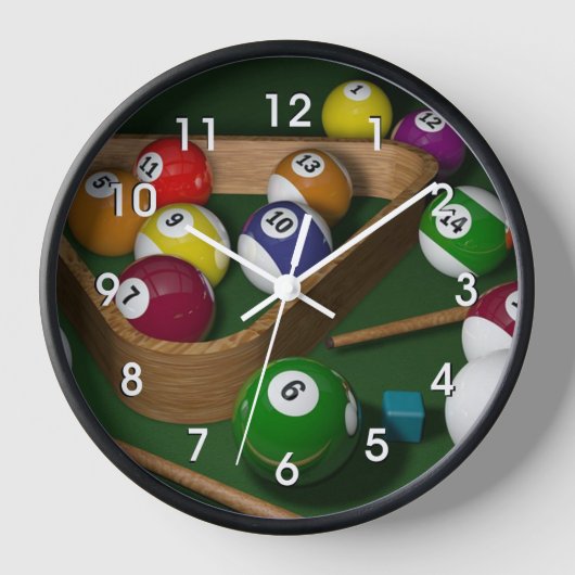 Biljart, kleurrijk ontwerp, (Voorkant)