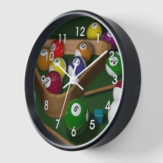 Biljart, kleurrijk ontwerp, (Hoek)