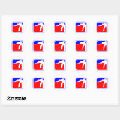 Biljart League Logo Ronde Sticker (Vel)