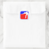 Biljart League Logo Ronde Sticker (Tas)