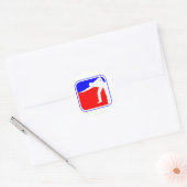 Biljart League Logo Ronde Sticker (Envelop)