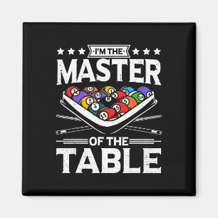 Biljart Master van de tafel 8 bal Mannen vrouwen p Magneet