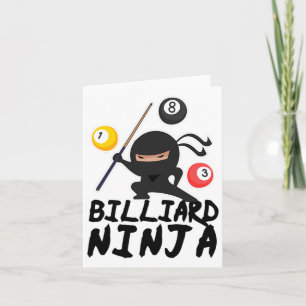 Biljart Ninja Pool Player 8 Grappig Kaart