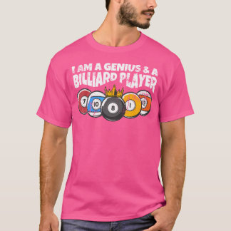 Biljart of Billard Genius Funny Pool Biljart T-shirt