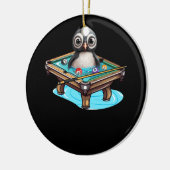 Biljart Penguin Hustler Zwembad Snooker Spelen Poo Keramisch Ornament (Links)