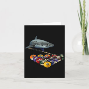 biljart pool haai ontwerp kaart