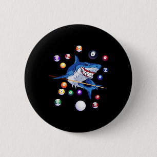 Biljart Shark biljartspeler pooltafel snooker Ronde Button 5,7 Cm