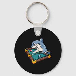 Biljart Shark Pool Snooker Speler Gift Sleutelhanger