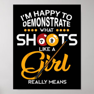 biljart-Shirt Poster