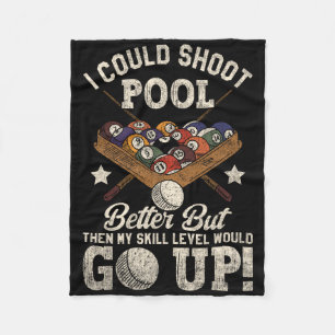 Biljart Skull Pool spel Ik kon betere Sku schieten Fleece Deken