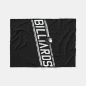 "biljart" - Slank schuin ontwerp Fleece Deken (Voorkant (Horizontaal))