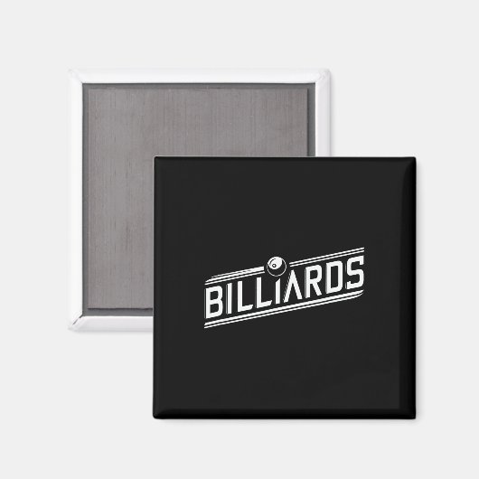 "biljart" - Slank schuin ontwerp Magneet (Voorkant / Achterkant)