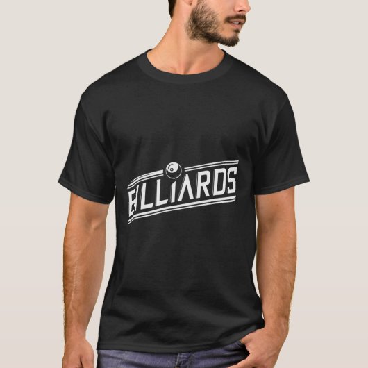 "biljart" - Slank schuin ontwerp T-shirt (Voorkant)