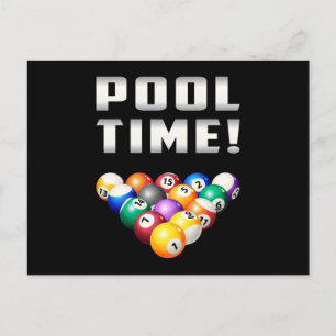 Biljart snooker zwembad biljart 8 bal grappig gesc briefkaart