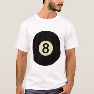 Biljart snookerpool LL nummer 8 biljartspeler T-shirt