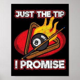 Biljart speler alleen de tip beloven Magic Shot P Poster