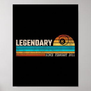 Biljart Speler Legende Sinds Februari 2011 Geboort Poster