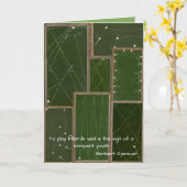 biljart tafel zwembad speler Antiek Kaart (Gele Bloem)