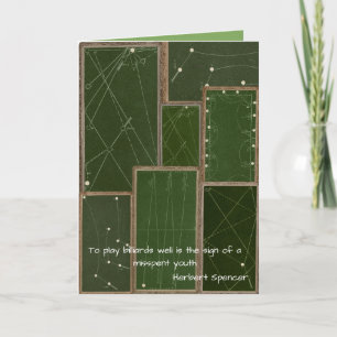  biljart tafel zwembad speler Antiek Kaart