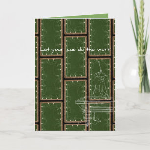  biljart Tafelpool Speler Antiek Uniek Kaart