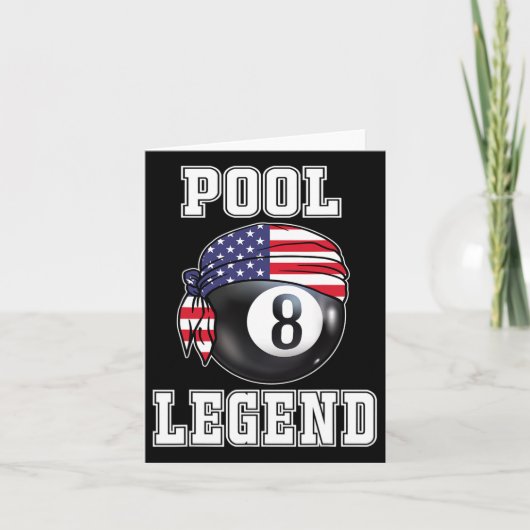 Biljart Team 8 LL Pool Game Player Gifts voor Pool Kaart (Voorkant)