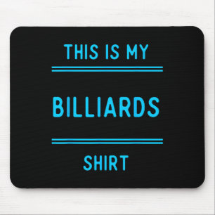 Biljart Team T Shirten geschenken. Spelers en fans Muismat
