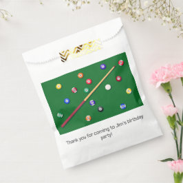 Biljart verjaardagsfeestje Pool Cue Bedankzakje