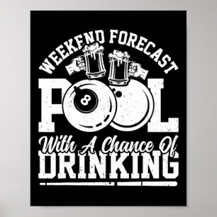 Biljart - Weekendvoorspellingszwembad met kans op Poster